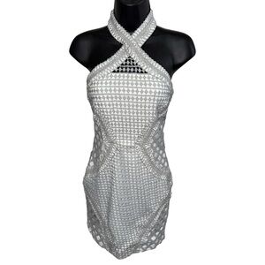 Women’s Tobi Lace Gray/Ivory Cocktail Dress - S